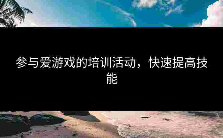 参与爱游戏的培训活动，快速提高技能