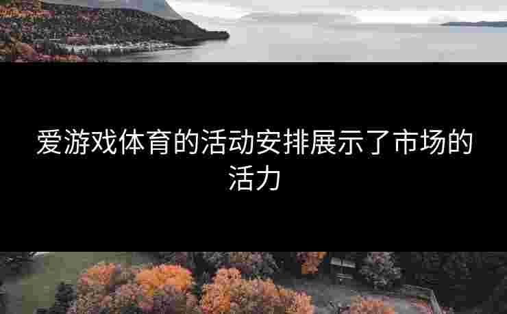爱游戏体育的活动安排展示了市场的活力